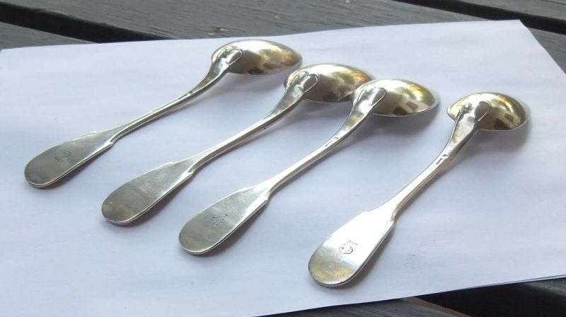 4 MEDIUM SIZED SPOONS BY CHRISTOFLE OF FRANCE