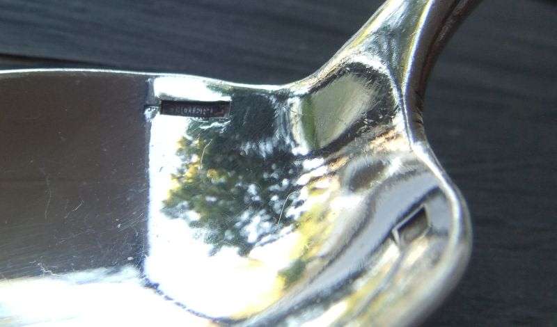 TWO LARGE SPOONS BY CHRISTOFLE OF FRANCE