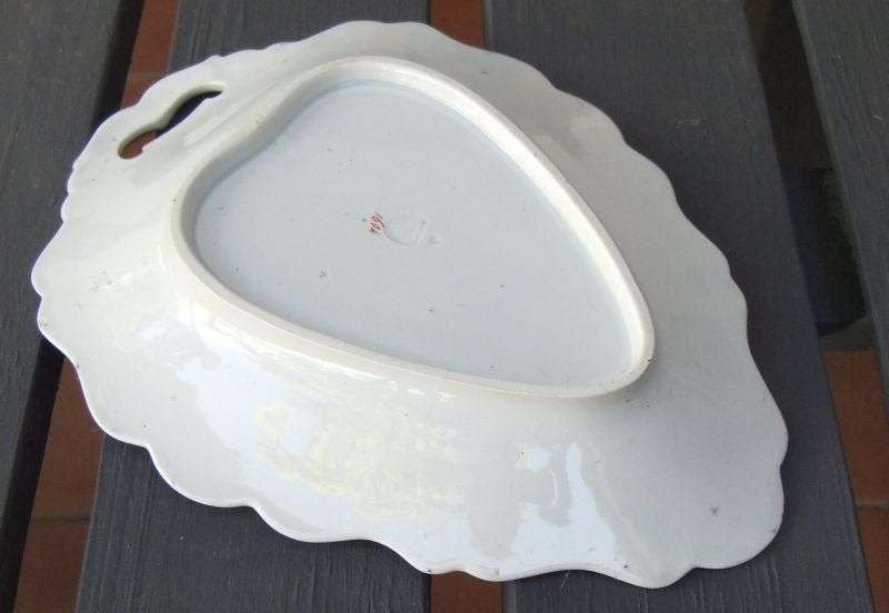 SUPER RARE MID 1800`S WILLIAM RIDGEWAY & CO JAPAN PATTERN PLATTER - OPAQUE GRANITE CHINA