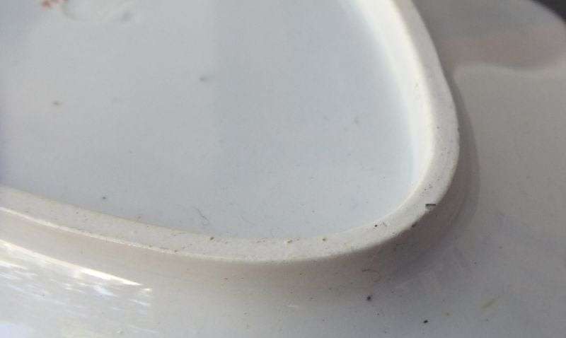 SUPER RARE MID 1800`S WILLIAM RIDGEWAY & CO JAPAN PATTERN PLATTER - OPAQUE GRANITE CHINA