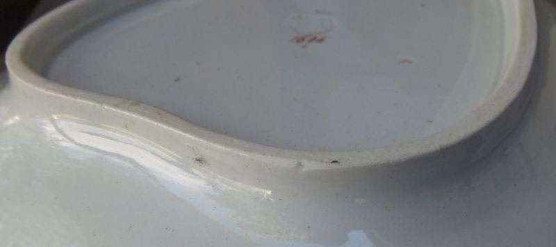 SUPER RARE MID 1800`S WILLIAM RIDGEWAY & CO JAPAN PATTERN PLATTER - OPAQUE GRANITE CHINA