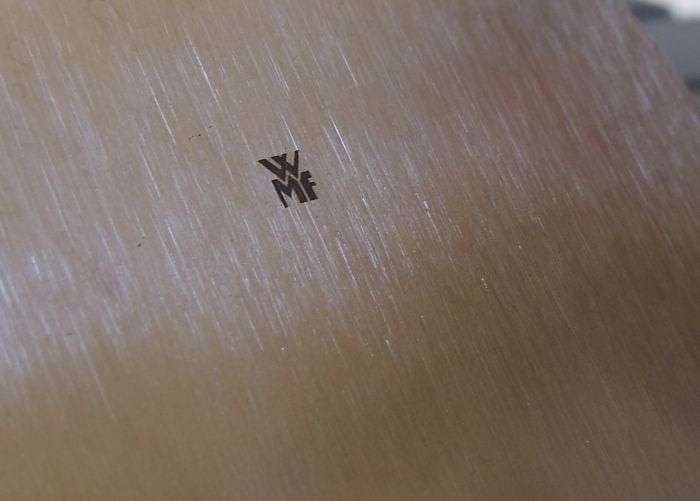 AN EYE CATCHING DESIGNER SUGAR POT WITH MECHANICAL LID BY ""WMF"" OF GERMANY !! HIGH CLASS !!