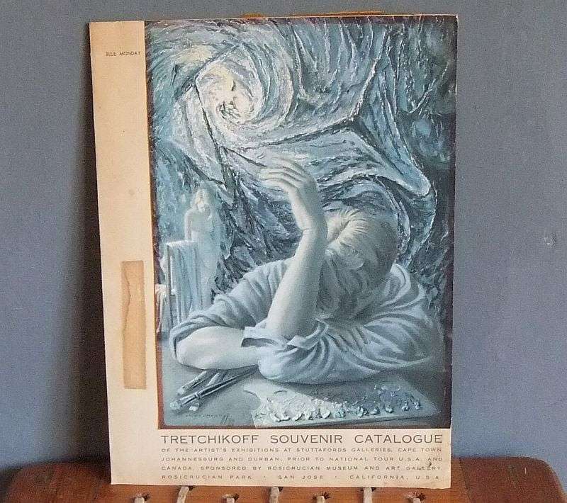 RARE FIND !! A VINTAGE PULL OUT TRETCHIKOFF PRINT STILL ATTACHED TO ITS CATALOGUE !! SO COOL !!