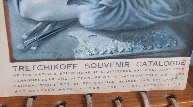 RARE FIND !! A VINTAGE PULL OUT TRETCHIKOFF PRINT STILL ATTACHED TO ITS CATALOGUE !! SO COOL !!