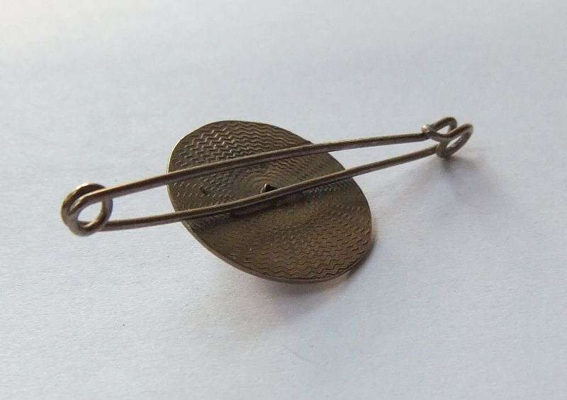 R1 START !! VINTAGE BROOCH CLEARANCE SALE !! GOLD PLATED PIN ... MID CENTURY DESIGN