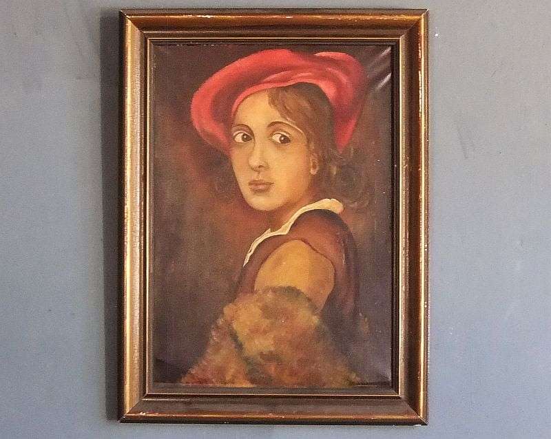WOW !! A MAGNIFICENT ANTIQUE ORIGINAL OIL ON CANVAS SIGNED BY THE ARTIST D.DINGLE DATED 76...1876 !!