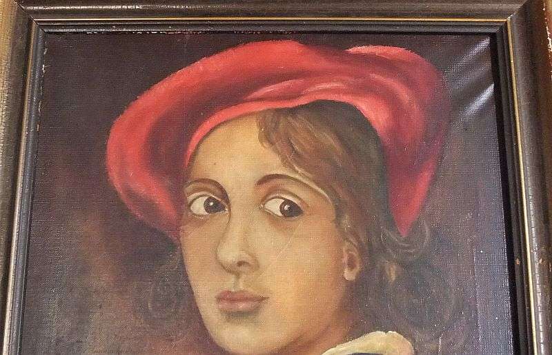 WOW !! A MAGNIFICENT ANTIQUE ORIGINAL OIL ON CANVAS SIGNED BY THE ARTIST D.DINGLE DATED 76...1876 !!