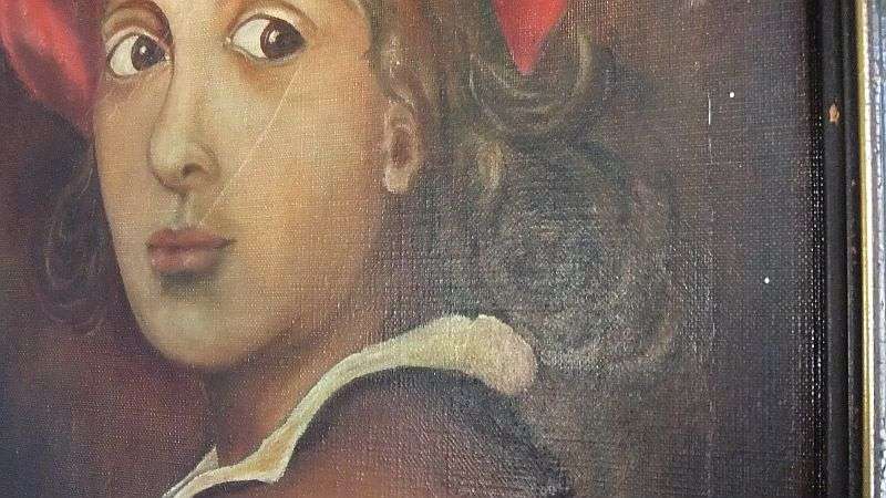 WOW !! A MAGNIFICENT ANTIQUE ORIGINAL OIL ON CANVAS SIGNED BY THE ARTIST D.DINGLE DATED 76...1876 !!