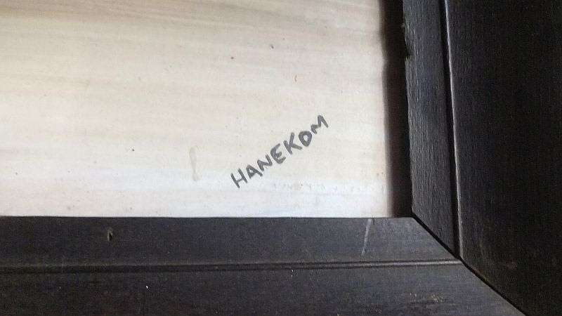 AN OLD ORIGINAL WATERCOLOR DEPICTING A FAMOUS NATAL LOCATION SIGNED BY THE ARTIST "HANEKOM" ... WOW