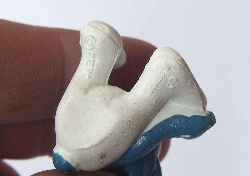 VINTAGE " SURPRISED " SMURF !! ORIGINAL "PEYO" MADE IN WEST GERMANY !! FREE COMBINING !!