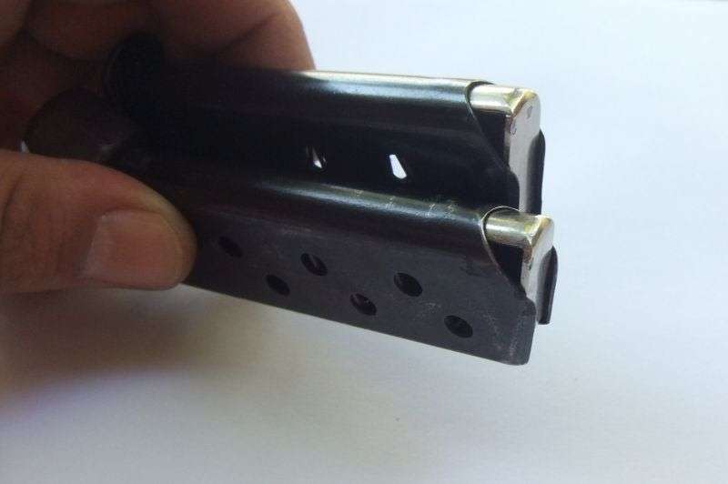 TOTALLY COOL !! TWO ORIGINAL WALTER PPK 7.65 PISTOL MAGAZINES ...MADE IN FRANCE !!  BID FOR BOTH !!