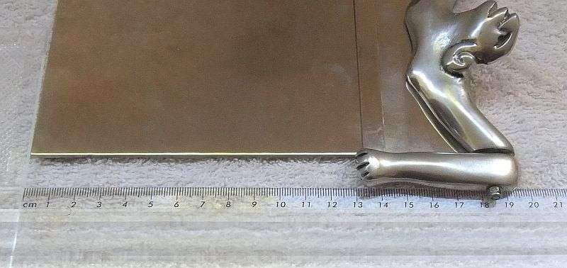 A TOTALLY COOL SA DESIGNER NOTEPAD HOLDER BY CARROL BOYES , CLEARLY MARKED AND IN GOOD CONDITION !!