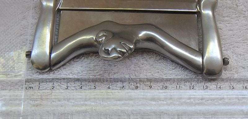 A TOTALLY COOL SA DESIGNER NOTEPAD HOLDER BY CARROL BOYES , CLEARLY MARKED AND IN GOOD CONDITION !!