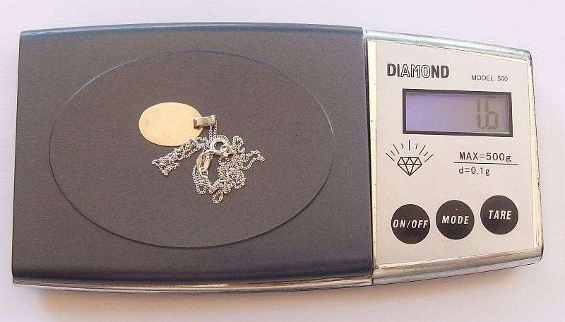 GREAT GIFT !! A BLANK STERLING SILVER DISC PENDANT PLUS A STERLING SILVER NECKLACE !! R1 START !!