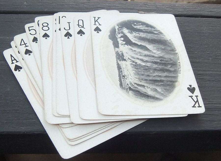 OH WOW !! SUPER SUPER RARE !! EARLY 1900`S "SARH" SOUVENIR PLAYING CARDS WITH SA SCENES !! WOW !!