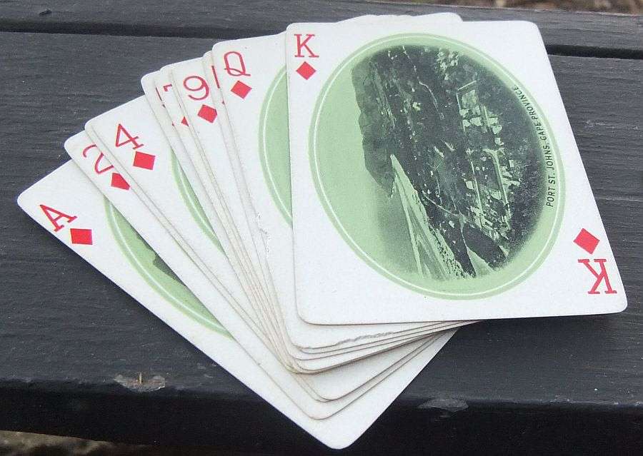 OH WOW !! SUPER SUPER RARE !! EARLY 1900`S "SARH" SOUVENIR PLAYING CARDS WITH SA SCENES !! WOW !!