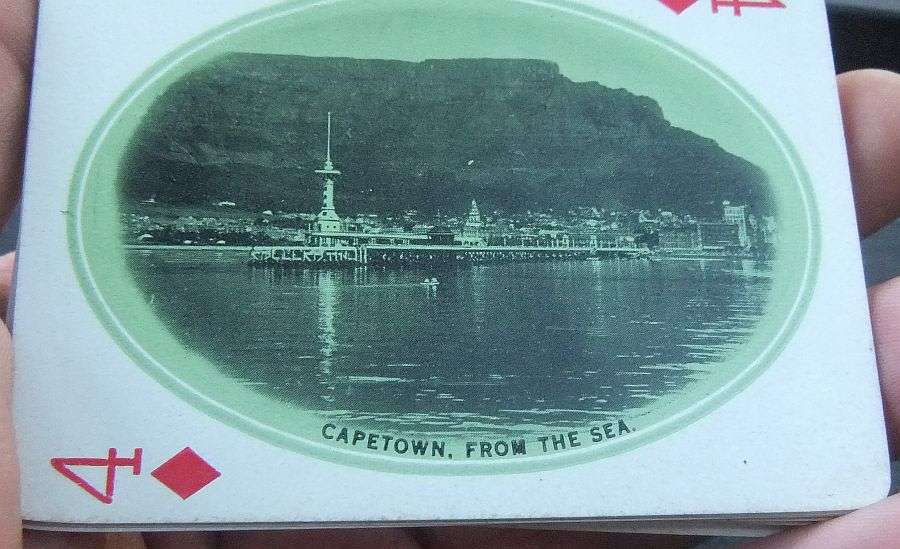 OH WOW !! SUPER SUPER RARE !! EARLY 1900`S "SARH" SOUVENIR PLAYING CARDS WITH SA SCENES !! WOW !!