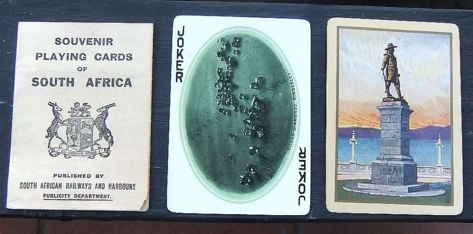 OH WOW !! SUPER SUPER RARE !! EARLY 1900`S "SARH" SOUVENIR PLAYING CARDS WITH SA SCENES !! WOW !!