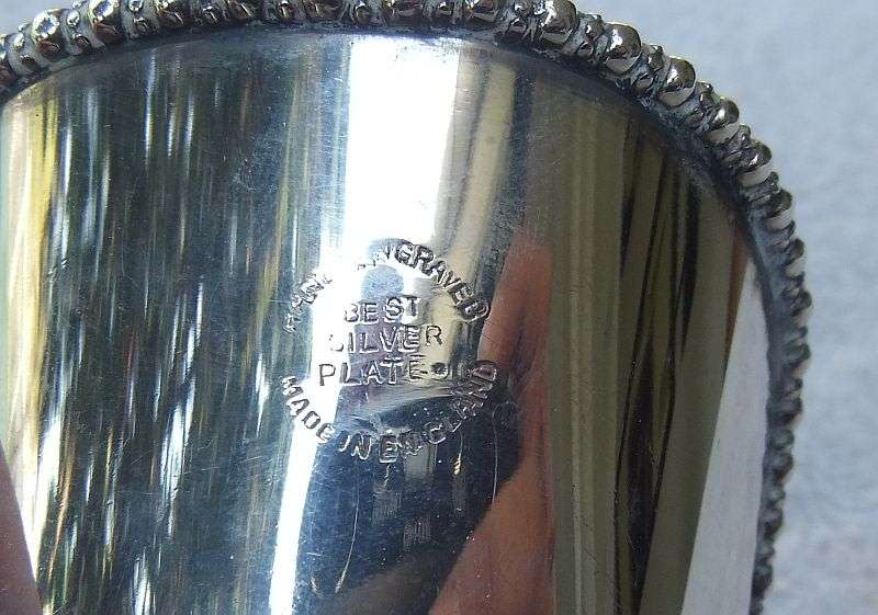 WOW !! A LOVELY OLD SILVER PLATE SUGAR BOWL FORMED AS A COAL SHUTTLE !! TOO SWEET !!