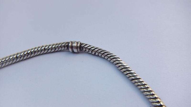 OH WOW !! A GENUINE ""PANDORA"" SOLID STERLING SILVER ANKLET WITH A PANDORA BOX !! HIGH VALUE !!