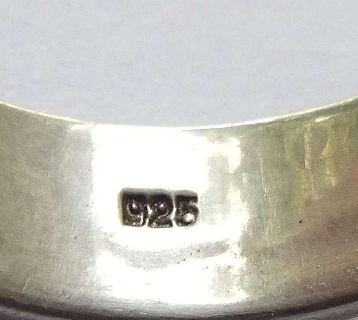 WOW !! MOON & STARS MOTIF !! A COOL SOLID STERLING SILVER "" SPINNER "" RING !! FREE COMBINING !!