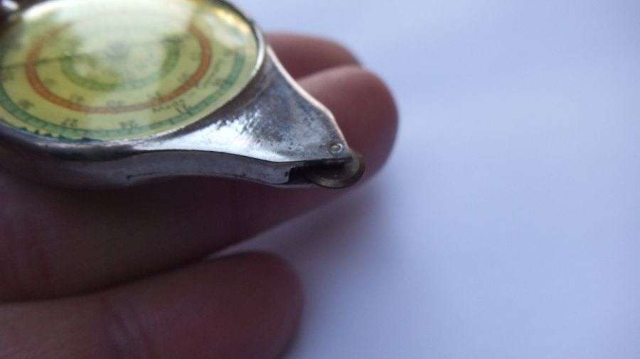 AN INTERESTING VINTAGE GERMAN MADE MAP MEASURING WHEEL WITH ORIGINAL HOLDER !! WORKS !!