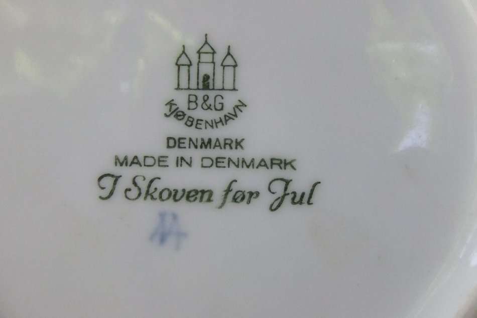 BING & GRONDAHL "JULE" AFTER CHRISTMAS 1965 DISPLAY PLATE COPENHAGEN DENMARK !! VALUE !! QUALITY !!