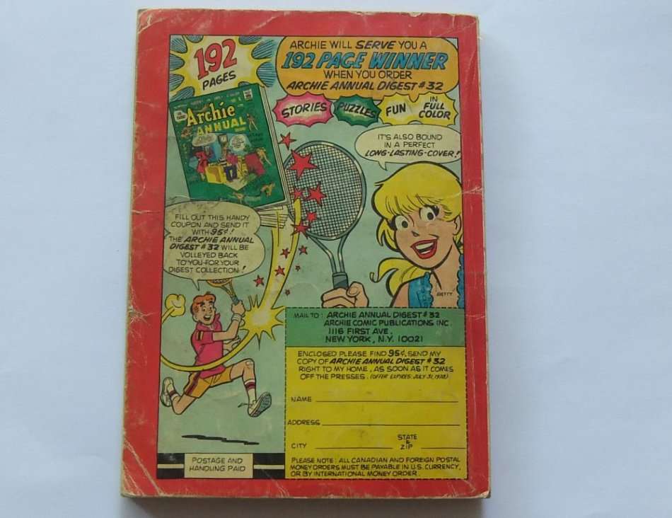 1978 VINTAGE COMICS DIGEST "" JOKE BOOK ""  NO 2 !! FREE COMBINING !!....ALL THE FAVORITES !!