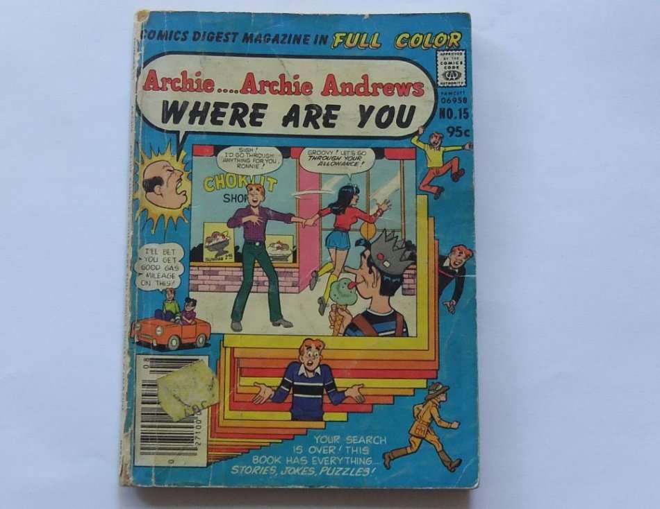 AUGUST 1980 VINTAGE COMICS DIGEST "" ARCHIE ANDREWS ""  NO 15 !! FREE COMBINING !!