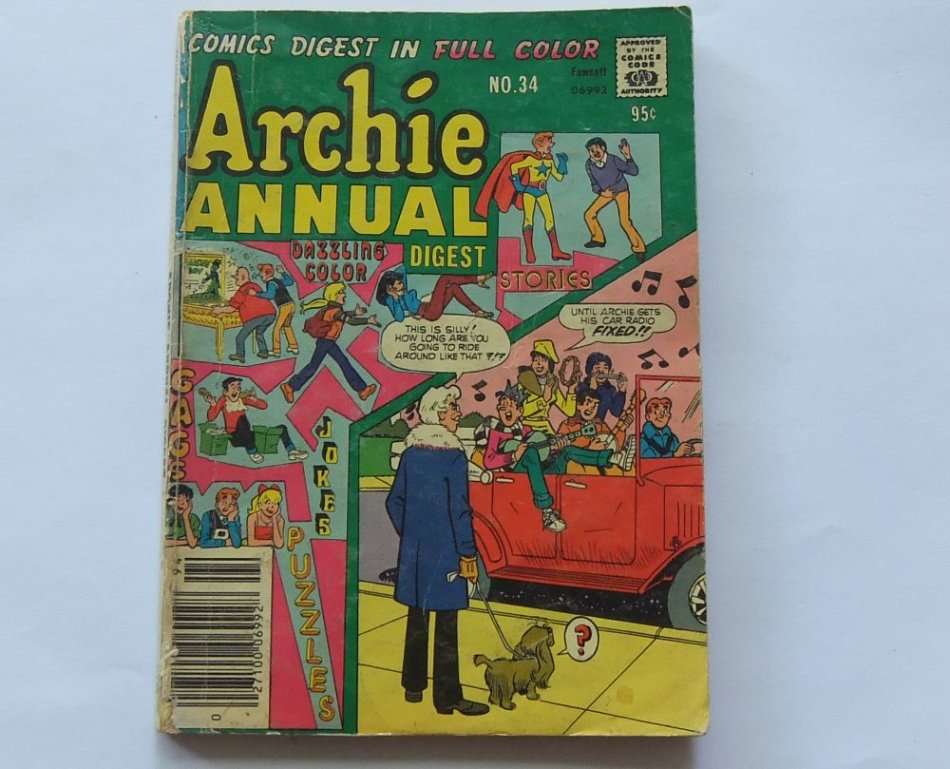 1979 EDITION !! VINTAGE COMICS DIGEST "" ARCHIE ANNUAL""  NO 34 !! FREE COMBINING !!