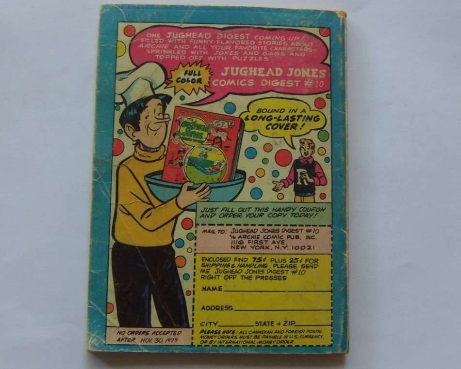AUGUST 1979 VINTAGE COMICS DIGEST "" ARCHIE ANDREWS ""  NO 11 !! FREE COMBINING !!