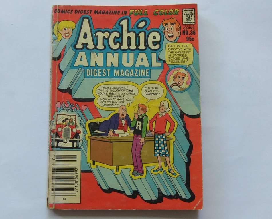 1980 EDITION !!  VINTAGE COMICS DIGEST "" ARCHIE ""  NO 36 !! FREE COMBINING !!