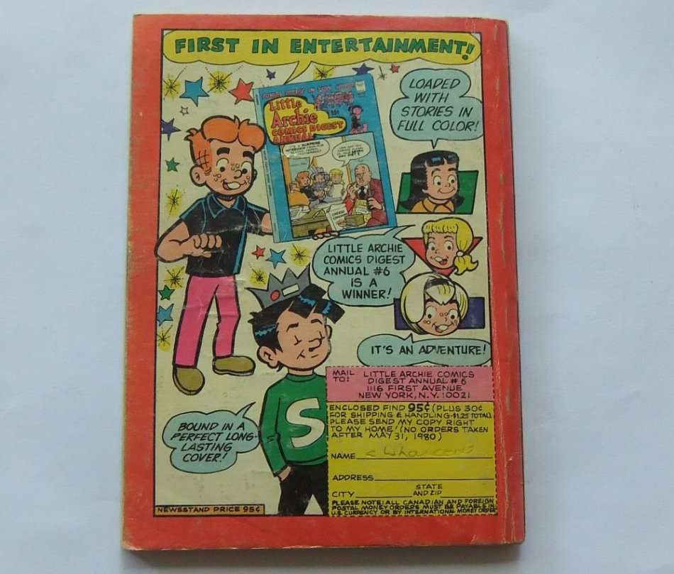 1980 EDITION !!  VINTAGE COMICS DIGEST "" ARCHIE ""  NO 36 !! FREE COMBINING !!