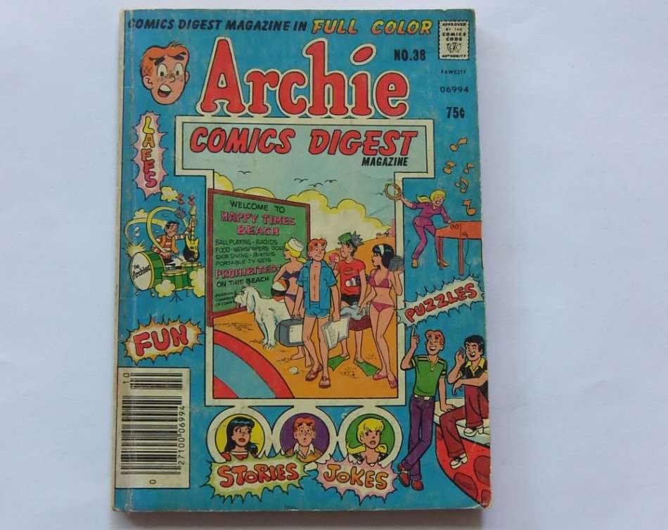 OCTOBER 1979 VINTAGE COMICS DIGEST "" ARCHIE ""  NO 38 !! FREE COMBINING !!