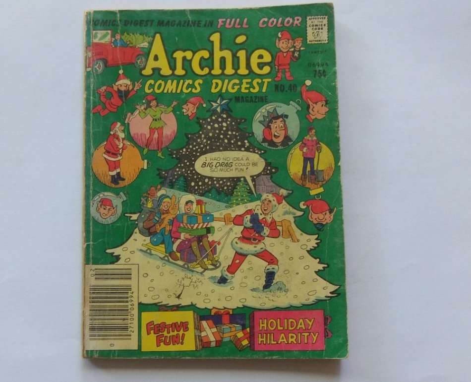 FEBRUARY 1980 VINTAGE COMICS DIGEST "" ARCHIE ""  NO 40 !! FREE COMBINING !!