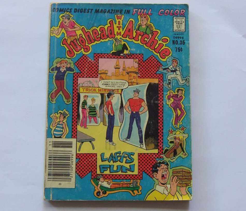 NOVEMBER 1980 VINTAGE COMICS DIGEST "" JUGHEAD WITH ARCHIE ""  NO 35 !! FREE COMBINING !!
