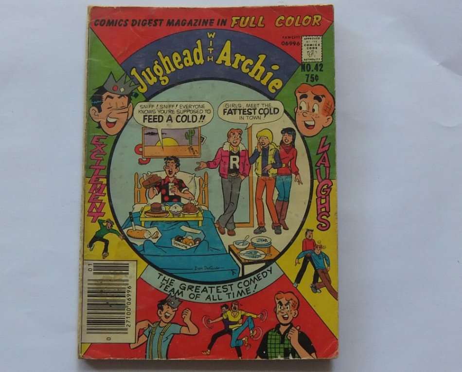 JANUARY 1981 VINTAGE COMICS DIGEST "" JUGHEAD WITH ARCHIE ""  NO 42 !! FREE COMBINING !!