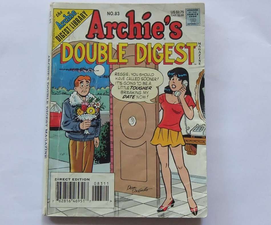 FEBRUARY 1996 VINTAGE COMICS DIGEST "" ARCHIE`S DOUBLE DIGEST ""  NO 83 !! FREE COMBINING !!