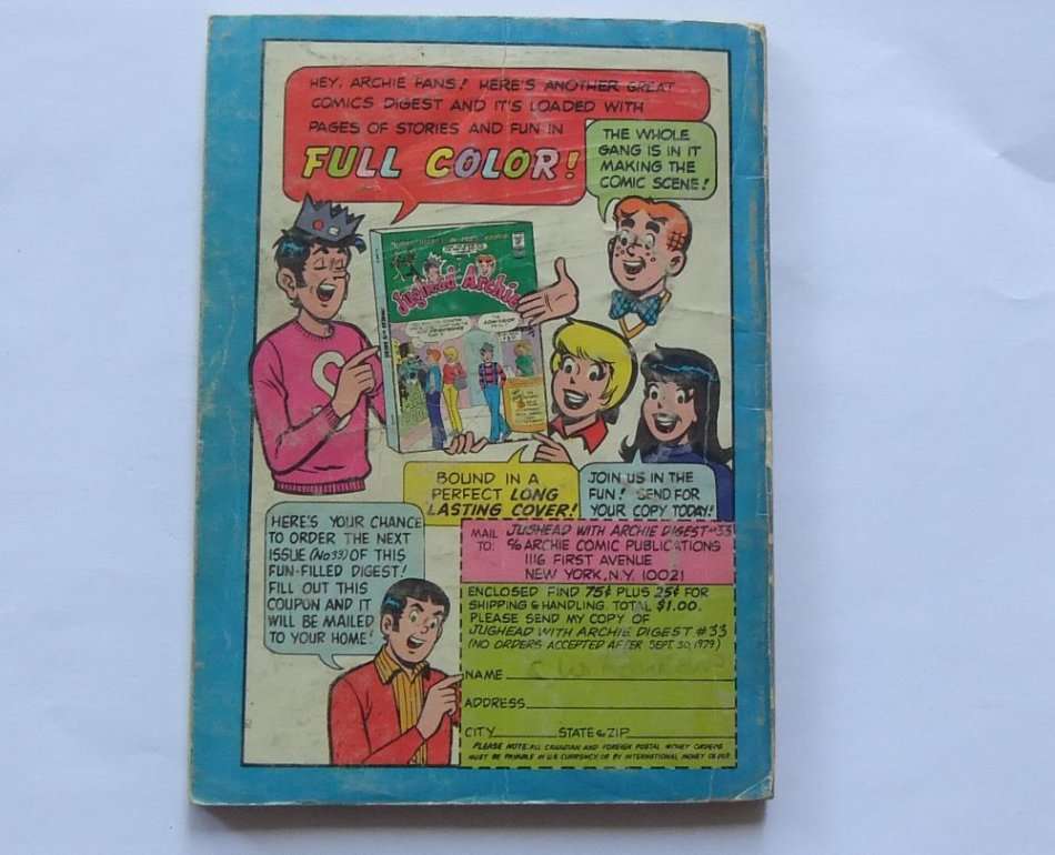 JUNE 1979 VINTAGE COMICS DIGEST "" ARCHIE ""  NO 36 !! FREE COMBINING !!