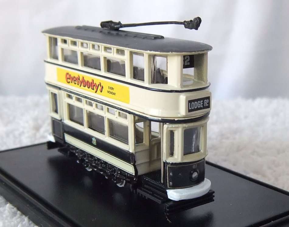 OXFORD DIE CAST VINTAGE MODEL - BIRMINGHAM TRAM - AS NEW WITH SHOWCASE !! FREE COMBINING !!