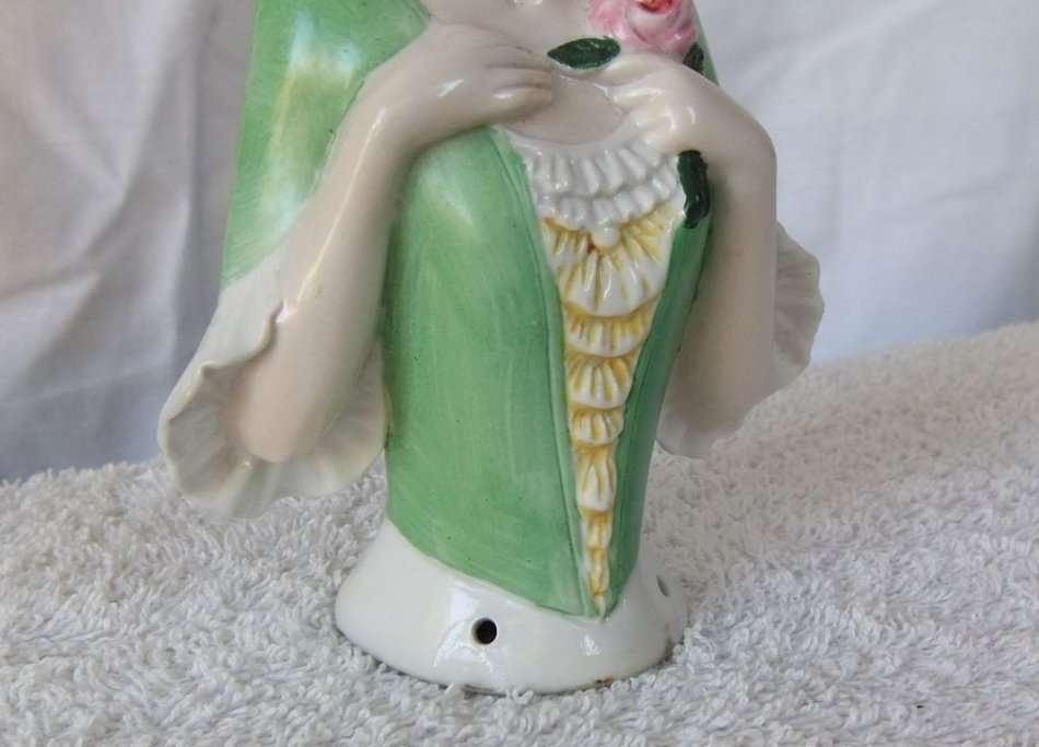 RARE !! A BEAUTIFUL ANTIQUE VICTORIAN PERIOD GERMAN MADE NUMBERED HALF DOLL !! AN AMAZING FIND !!