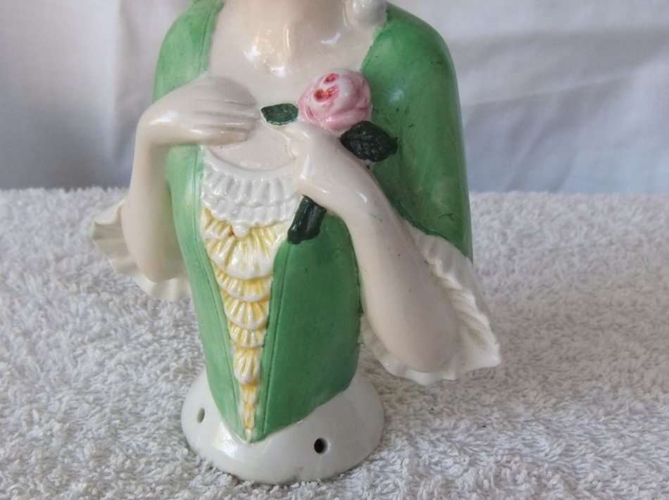 RARE !! A BEAUTIFUL ANTIQUE VICTORIAN PERIOD GERMAN MADE NUMBERED HALF DOLL !! AN AMAZING FIND !!