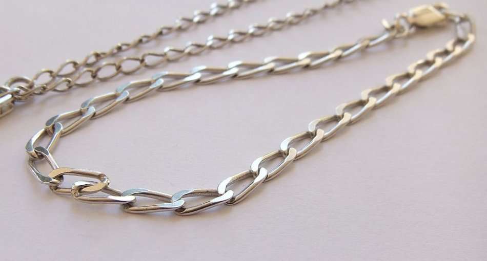 SWEET DEAL !! TWO STERLING SILVER BRACELETS !! ONE CAN BE EXTENDED AS AN ANKLET !! BID FOR BOTH !!