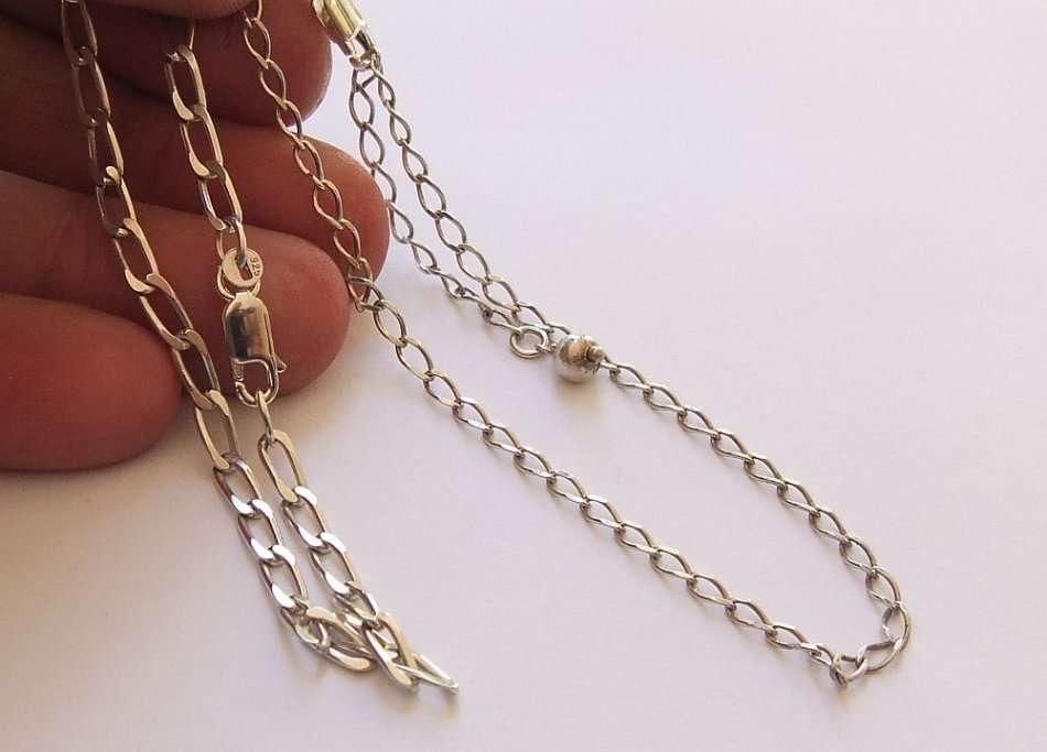 SWEET DEAL !! TWO STERLING SILVER BRACELETS !! ONE CAN BE EXTENDED AS AN ANKLET !! BID FOR BOTH !!