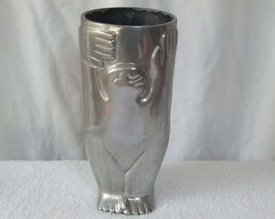 WOW !! A FANTASTIC FAT VINTAGE CARROL BOYES ""MAN"" VASE !! A MUST HAVE !! SEE PICS !!
