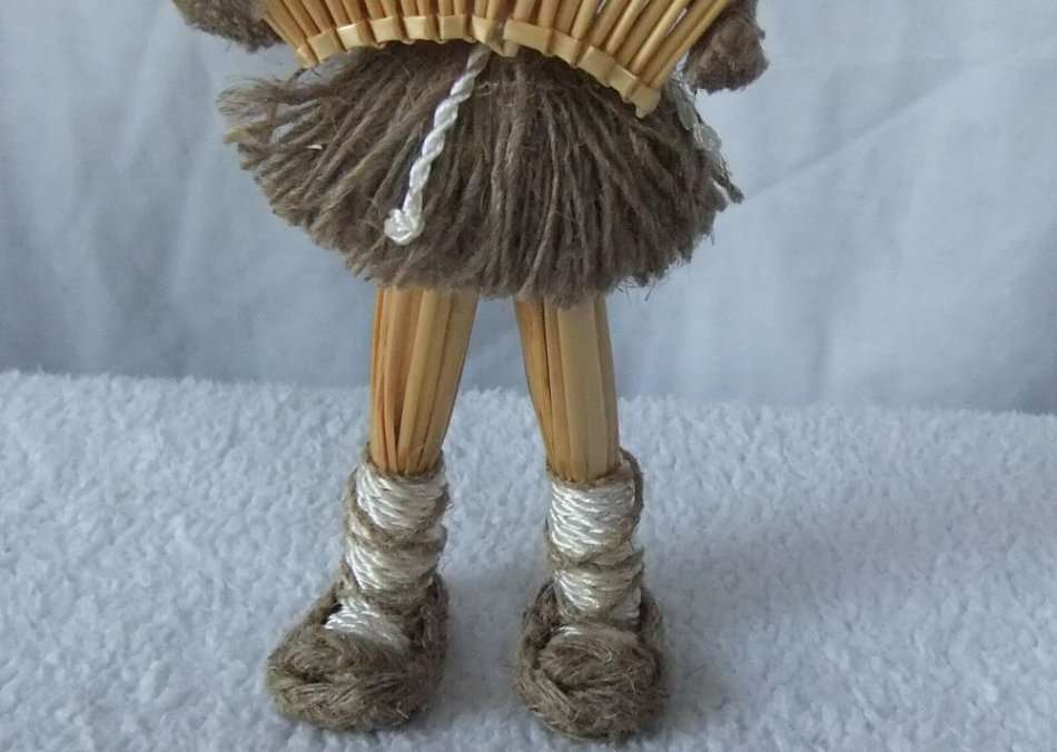 A PRETTY AND UNIQUE VINTAGE EUROPEAN GIRL ORNAMENT PLAYING THE CONCERTINA !! SUCH CHARM !!