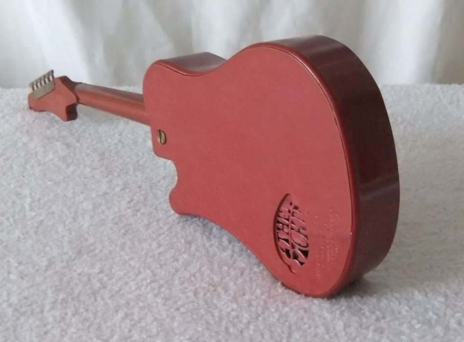 NOT JUST A INTRICATELY DETAILED MODEL OF AN ELECTRIC GUITAR !! ALSO A WORKING RADIO !! OH MY SOUL !!