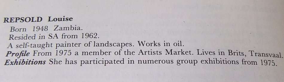 A LARGE ORIGINAL SIGNED OIL ON BOARD SEASCAPE / LANDSCAPE BY LISTED SA ARTIST LOUISE REPSOLD