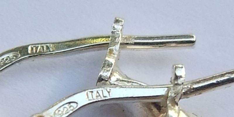 STUPENDOUS DEAL !! 9 , YES NINE PAIRS OF STERLING SILVER EARRINGS !! BID FOR THE LOT !!