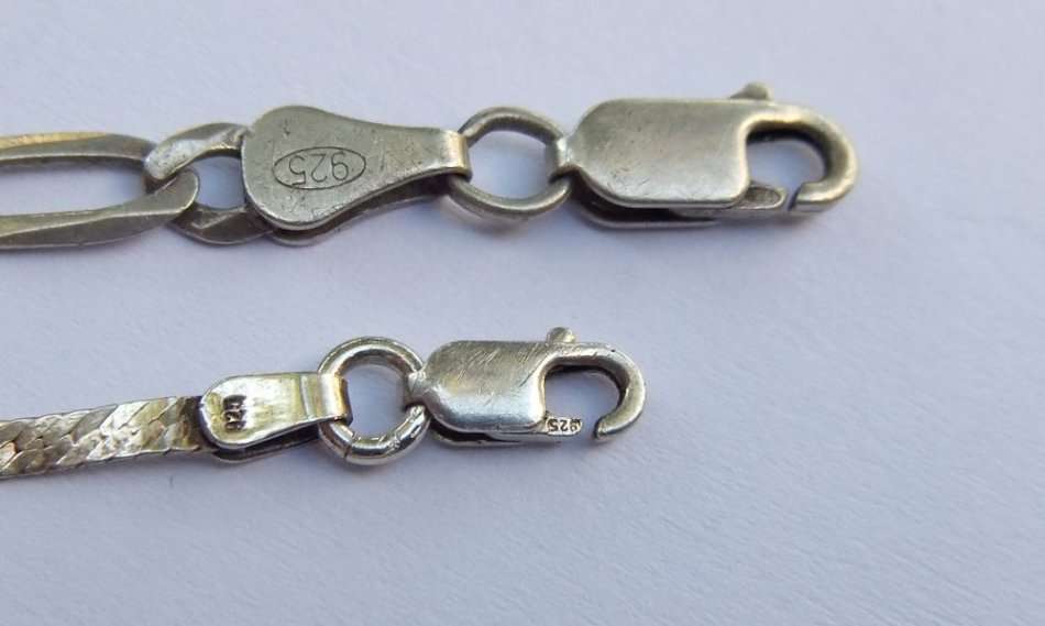 FOR HIM AND HER !! TWO STERLING SILVER BRACELETS !! FULLY TESTED !! BID FOR BOTH !!